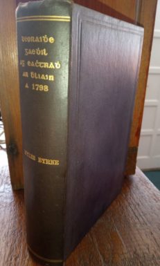 Book Cover Deoraidhe Gaehie Ag Eachtradh Ar Bhliain a 1798 (Notes of an Irish Exile of 1798)